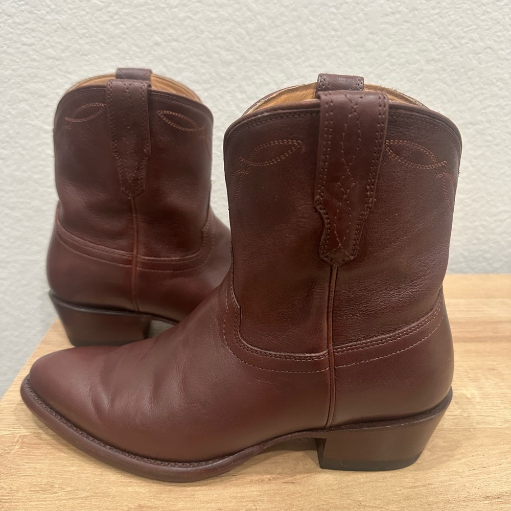 Tecovas Brown Ankle Boots with Classic Western Style